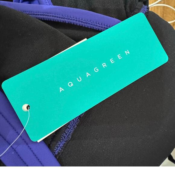 Women’s One Piece Flattering Full Coverage Swimsuit Size Medium 8-10 Blue UPF50+ - Picture 8 of 8